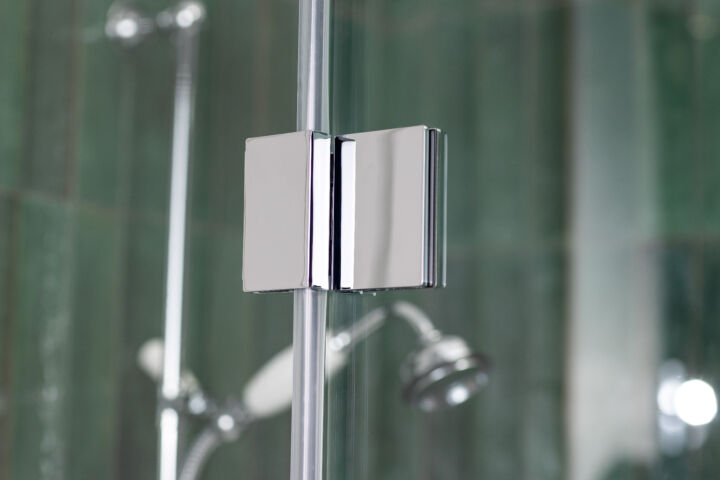 Hinge in open position