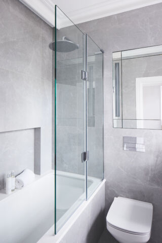 EauZone Double Panel Bath Screen