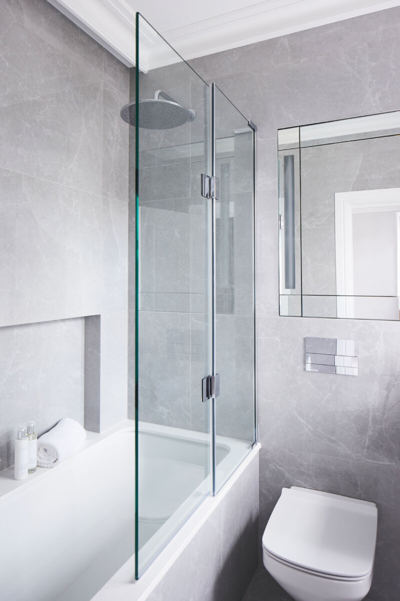EauZone Double Panel Bath Screen