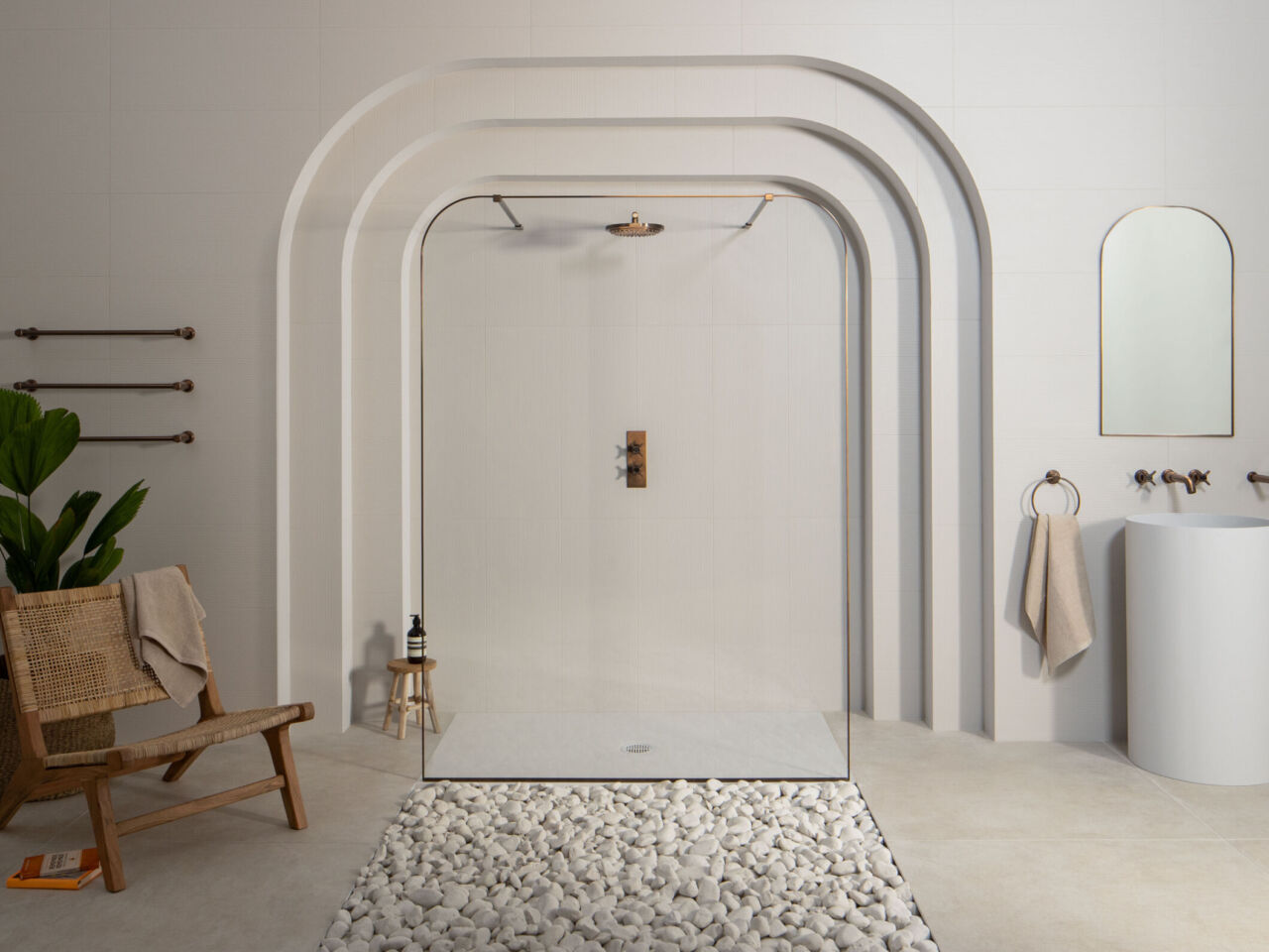 a luxury wet room