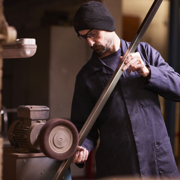 a man working on a machine