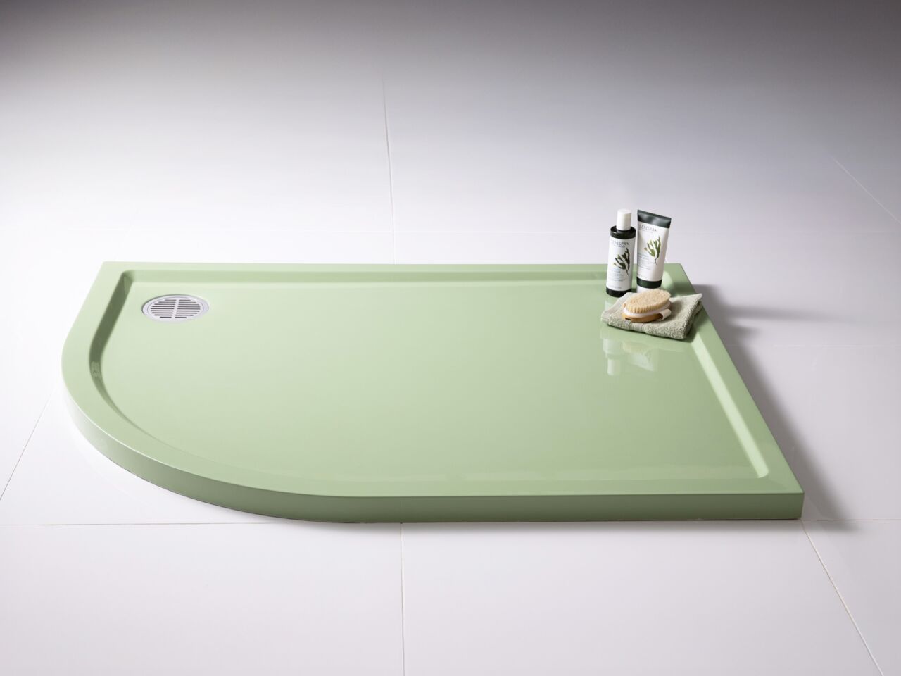 Green shower tray